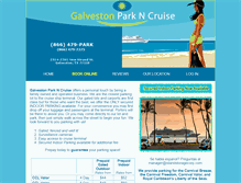 Tablet Screenshot of galvestonparkncruise.com